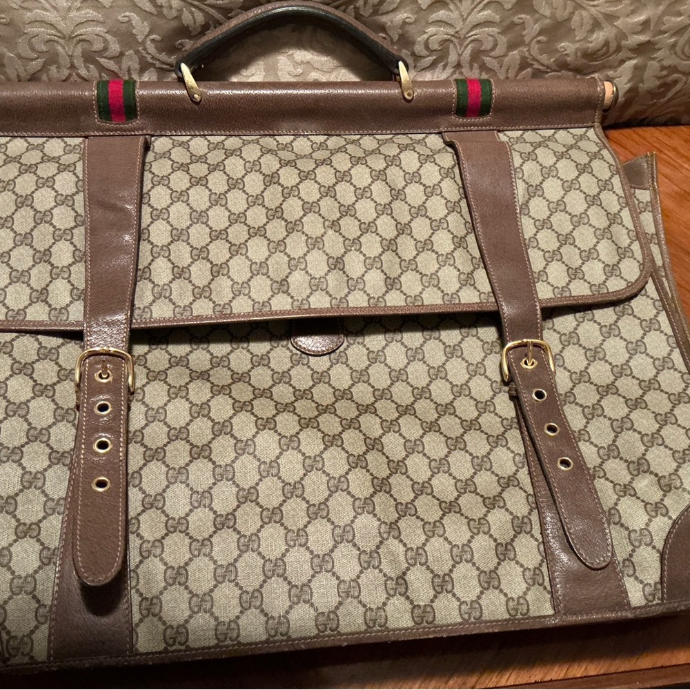 Gucci Brown and Tan Universal weekend Bag
